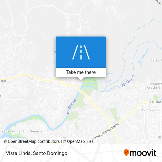Mapa de Vista Linda