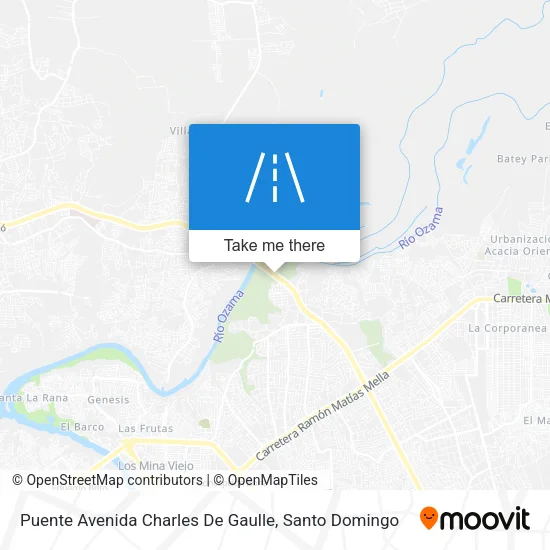 Mapa de Puente Avenida Charles De Gaulle