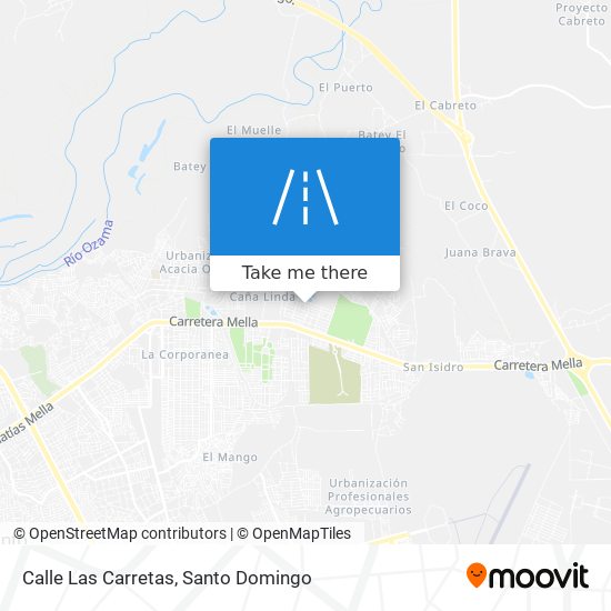 Calle Las Carretas map