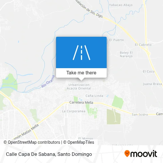 Mapa de Calle Capa De Sabana