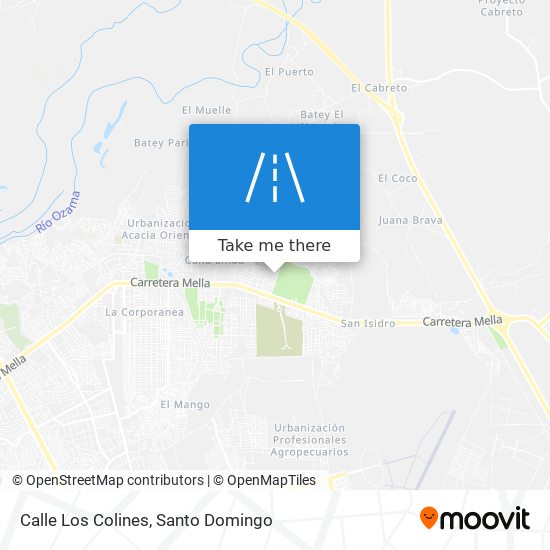 Calle Los Colines map