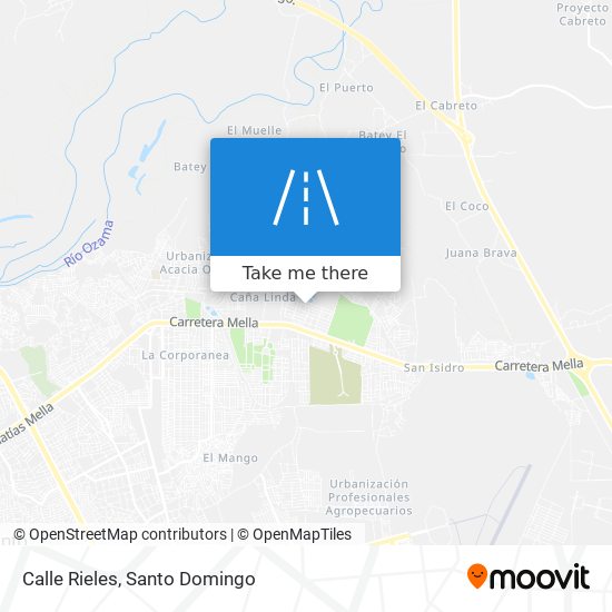 Calle Rieles map