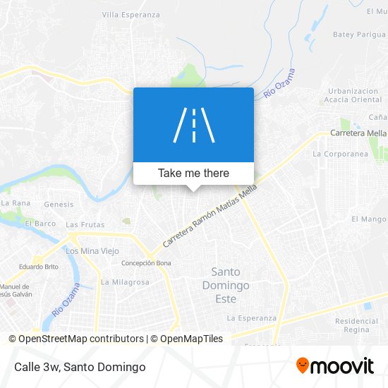 Calle 3w map