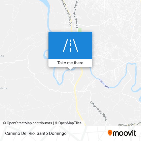 Camino Del Río map
