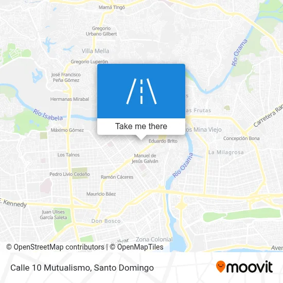 Calle 10 Mutualismo map