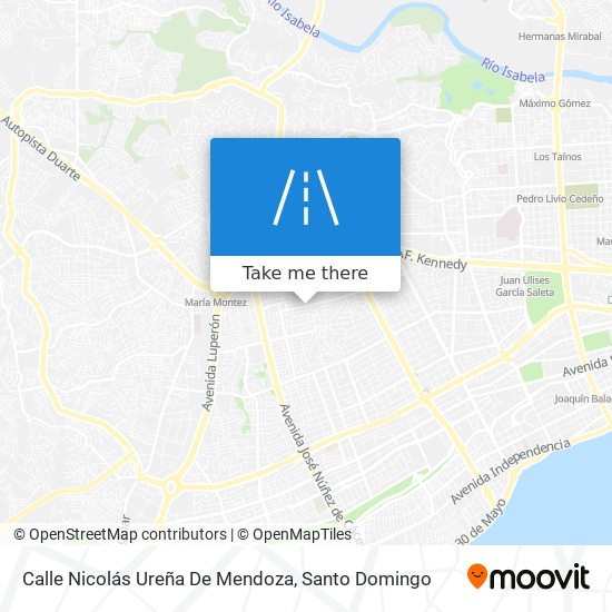 Mapa de Calle Nicolás Ureña De Mendoza