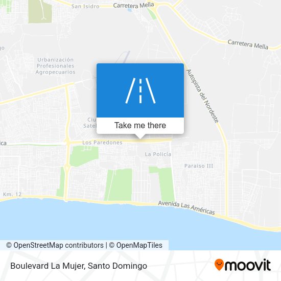 Boulevard La Mujer map
