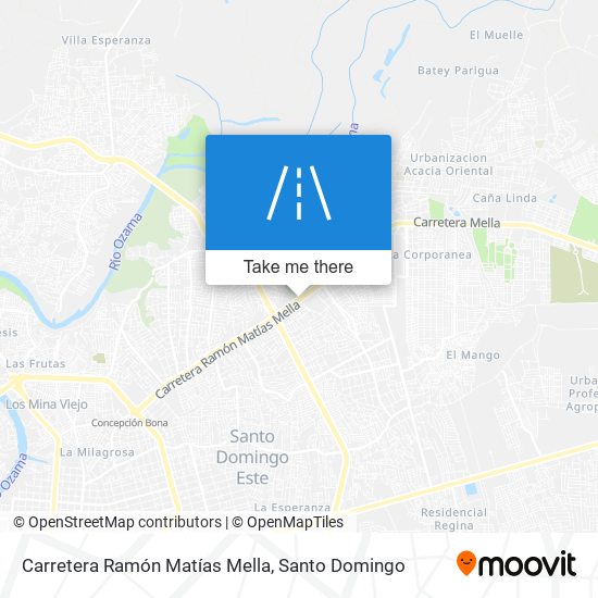 Carretera Ramón Matías Mella map