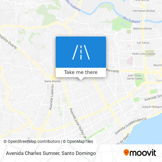 Avenida Charles Sumner map