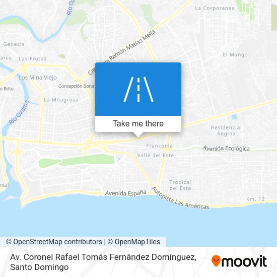 Mapa de Av. Coronel Rafael Tomás Fernández Domínguez