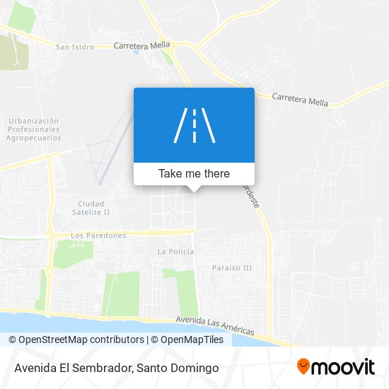 Avenida El Sembrador map