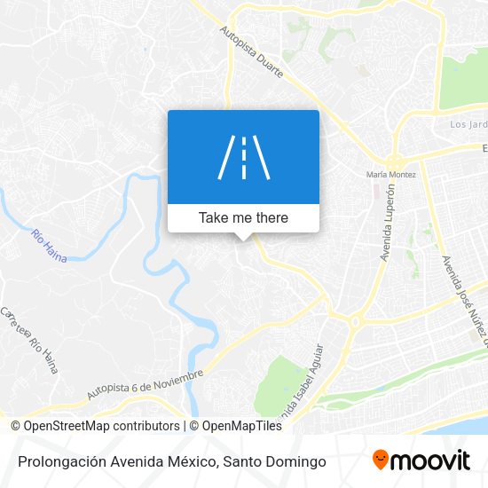 Prolongación Avenida México map