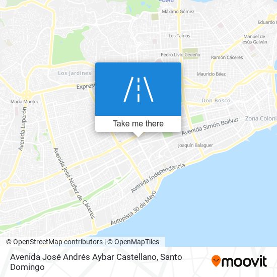 Avenida José Andrés Aybar Castellano map