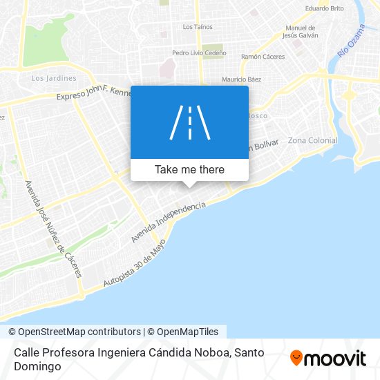 Mapa de Calle Profesora Ingeniera Cándida Noboa