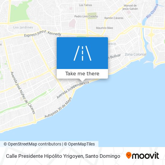 Calle Presidente Hipólito Yrigoyen map