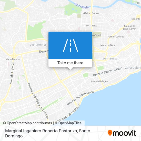 Marginal Ingeniero Roberto Pastoriza map