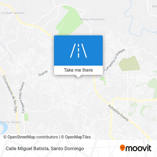 Mapa de Calle Miguel Batista