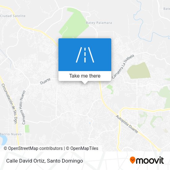 Mapa de Calle David Ortiz