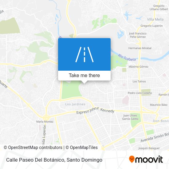 Calle Paseo Del Botánico map