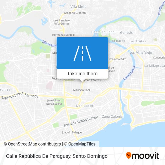 Mapa de Calle República De Paraguay