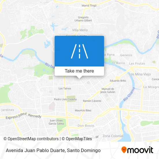 Avenida Juan Pablo Duarte map