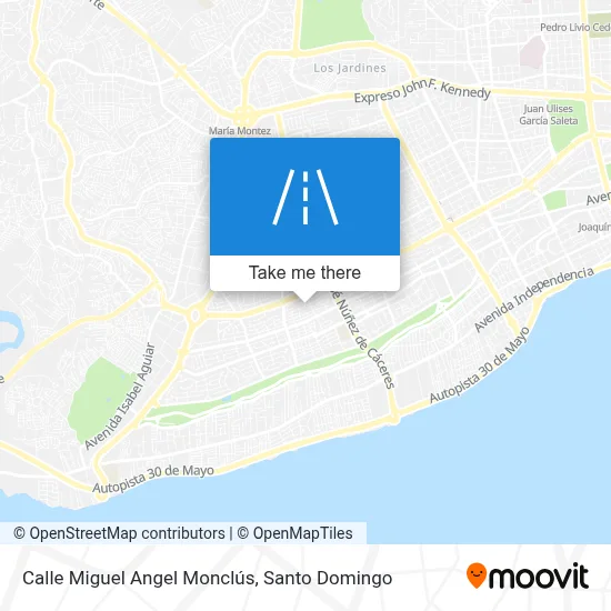 Mapa de Calle Miguel Angel Monclús