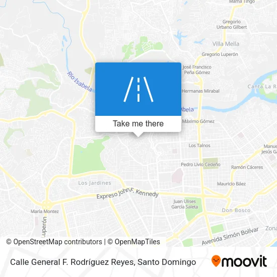 Mapa de Calle General F. Rodríguez Reyes