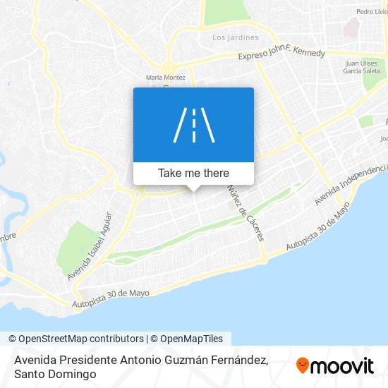 Mapa de Avenida Presidente Antonio Guzmán Fernández
