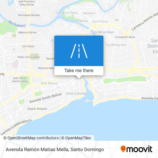 Avenida Ramón Matías Mella map