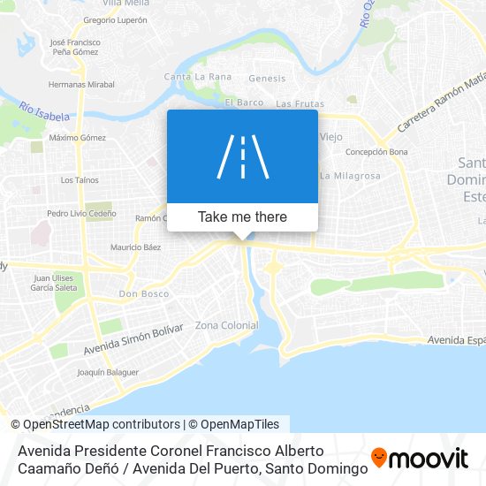 Avenida Presidente Coronel Francisco Alberto Caamaño Deñó / Avenida Del Puerto map
