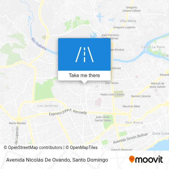 Avenida Nicolás De Ovando map