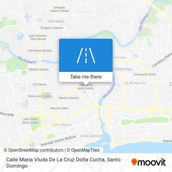 Calle María Viuda De La Cruz Doña Cucha map