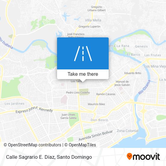Mapa de Calle Sagrario E. Díaz