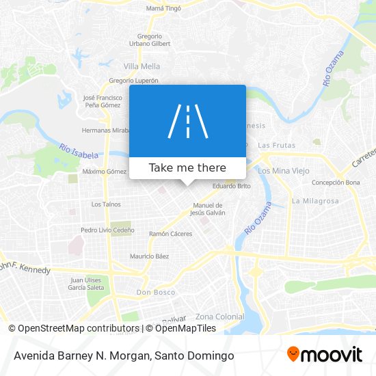 Avenida Barney N. Morgan map