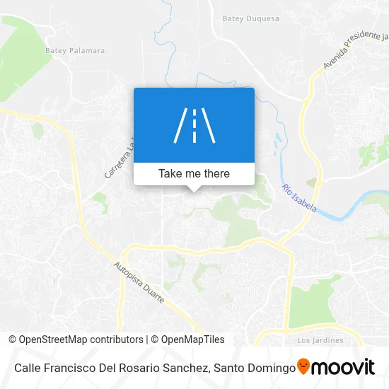 Mapa de Calle Francisco Del Rosario Sanchez