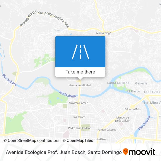 Avenida Ecológica Prof. Juan Bosch map