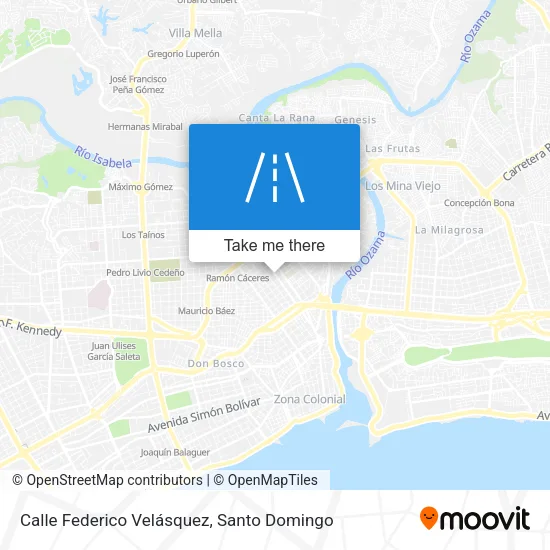 Calle Federico Velásquez map