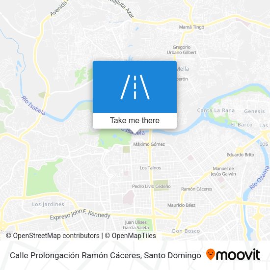 Mapa de Calle Prolongación Ramón Cáceres