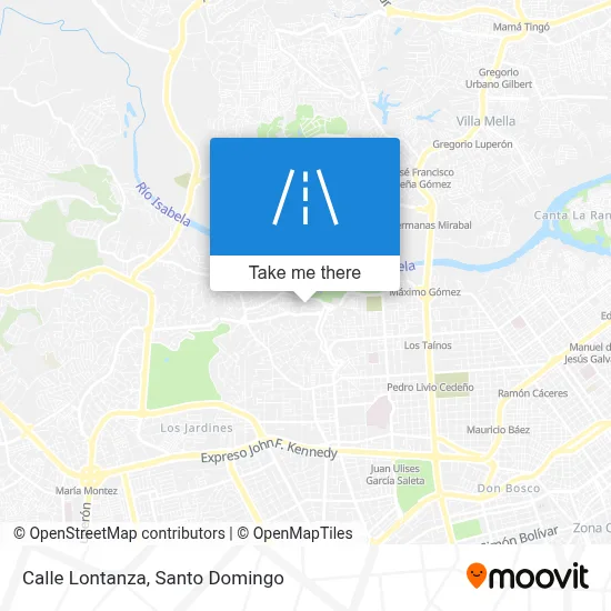 Calle Lontanza map