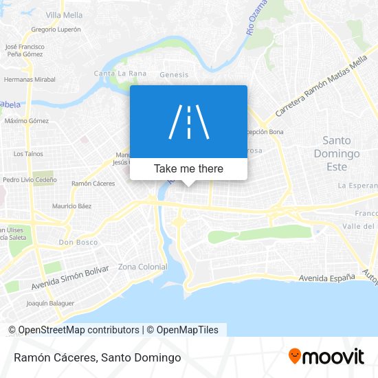 Ramón Cáceres map