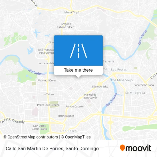 Calle San Martín De Porres map