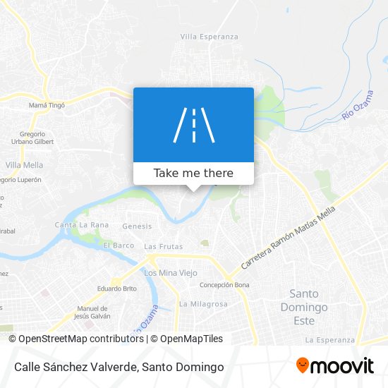 Mapa de Calle Sánchez Valverde