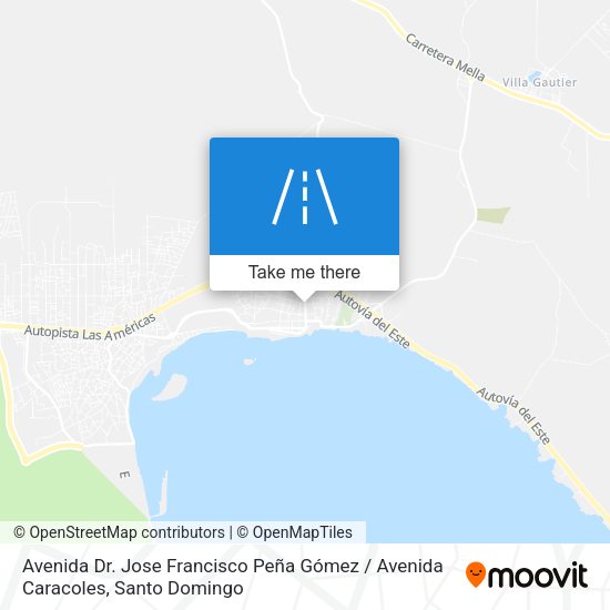 Avenida Dr. Jose Francisco Peña Gómez / Avenida Caracoles map