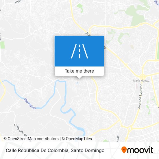Mapa de Calle República De Colombia