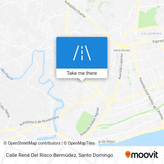 Calle René Del Risco Bermúdez map