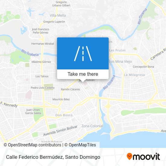 Mapa de Calle Federico Bermúdez