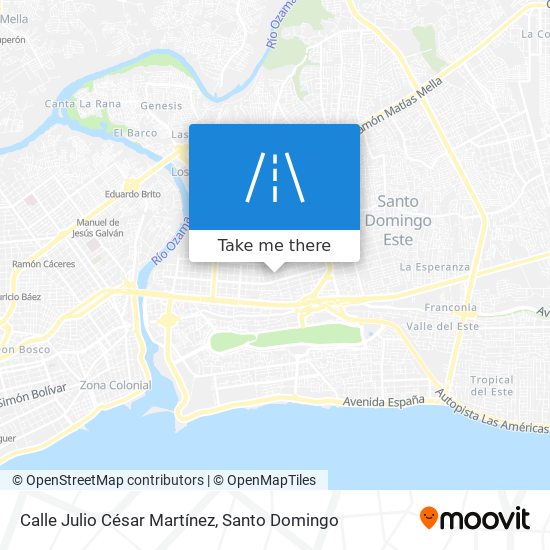 Mapa de Calle Julio César Martínez