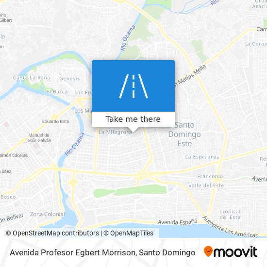 Avenida Profesor Egbert Morrison map