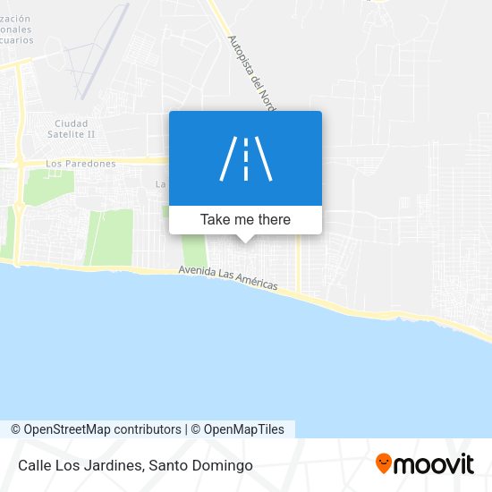 Mapa de Calle Los Jardines