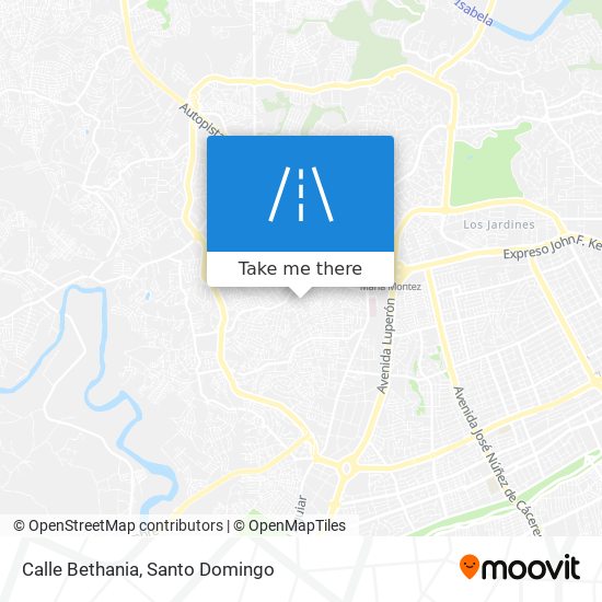 Calle Bethania map